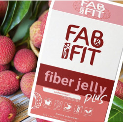 Fab & Fit Fiber Jelly Plus with Prebiotics 10 sachets OR retail 1 sachet, Slimming Jelly Flat tummy (AUTHORIZED DISTRIBUTOR)