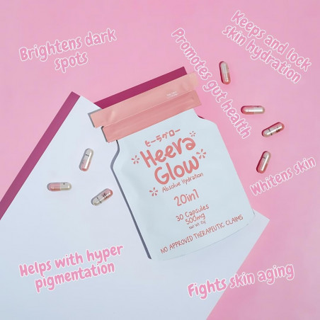 Heera Glow 20 in 1 Absolute Hydration Glutathione Collagen Capsules