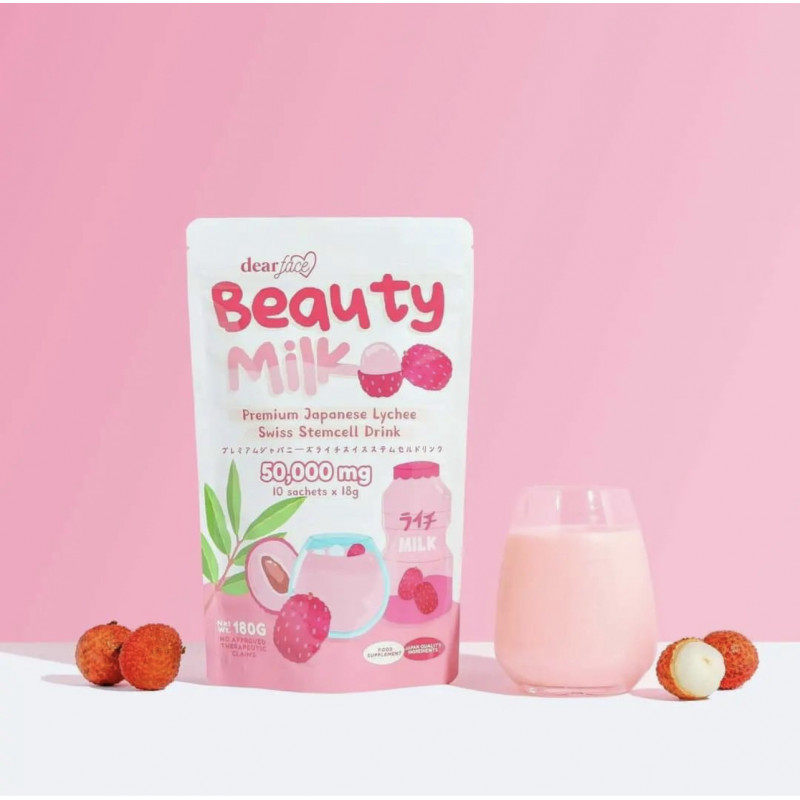 Dear face Beauty Milk  Premium Japanese Lychee Swiss Stemcell Drink