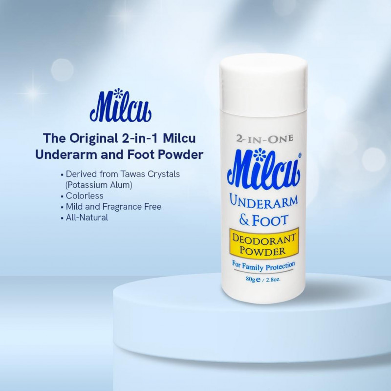 Milcu underarm & Foot Deodorant Powder 80g