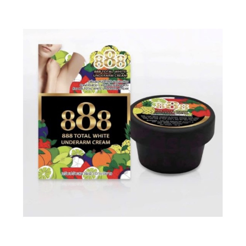 888 Total Whitening Underarm Cream 35g Black