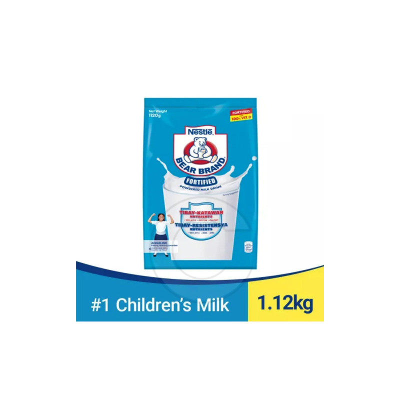 Bear Brand Fortified Powdered Milk 1120g