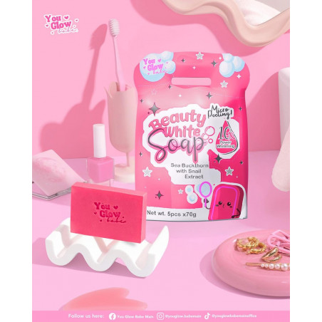 You glow Babe Beauty White soap 5 bars x 70g