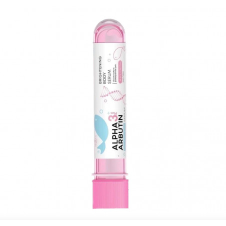 Precious skin alpha arbutin collagen body serum super brightening body serum 45 ml (pink lid)
