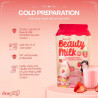 Beauty Milk Strawberries and cream Ashwaganda Glutathione collagen drink 180g (strawberries and cream )
