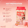 Beauty Milk Strawberries and cream Ashwaganda Glutathione collagen drink 180g (strawberries and cream )