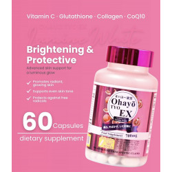 Ohayo Tyo Ex Lumine White Glutathione 700mg 60 capsules